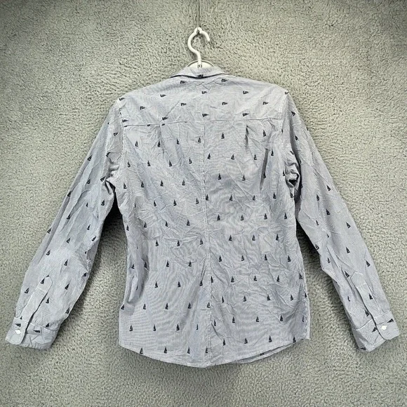 Frank & Eileen Navy and White Button Down Shirt - Picture 12 of 12